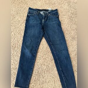 Banana Republic Dark Blue Mid Rise Skinny Jeans 25 PETITE